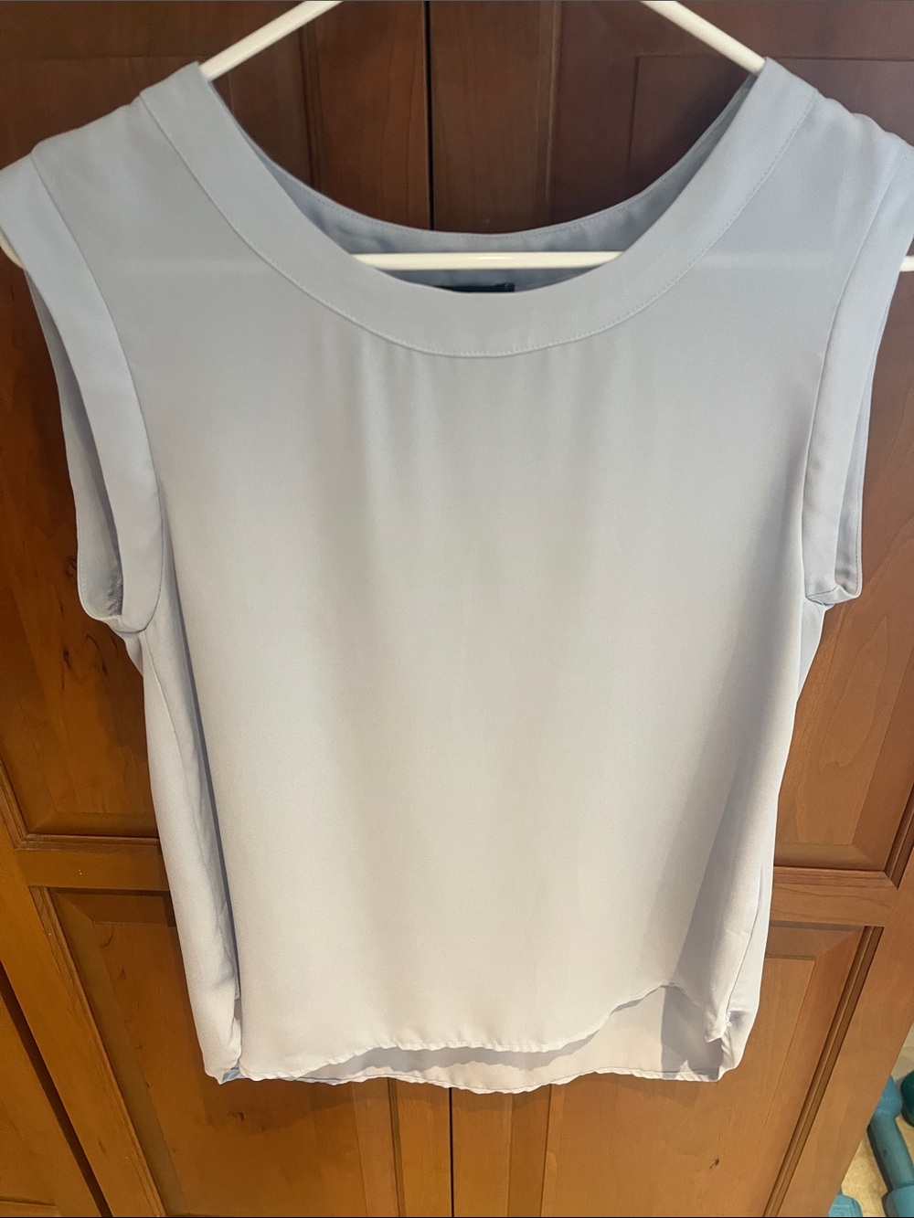 Shinestar Light bluish grey sleeveless top